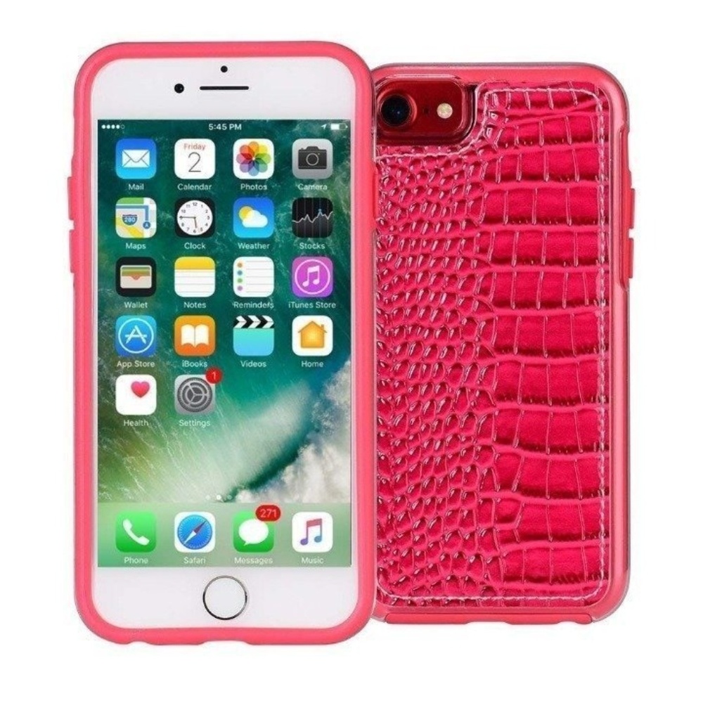 Crocodile Leather iPhone 7/6 (4.7’’)Pink